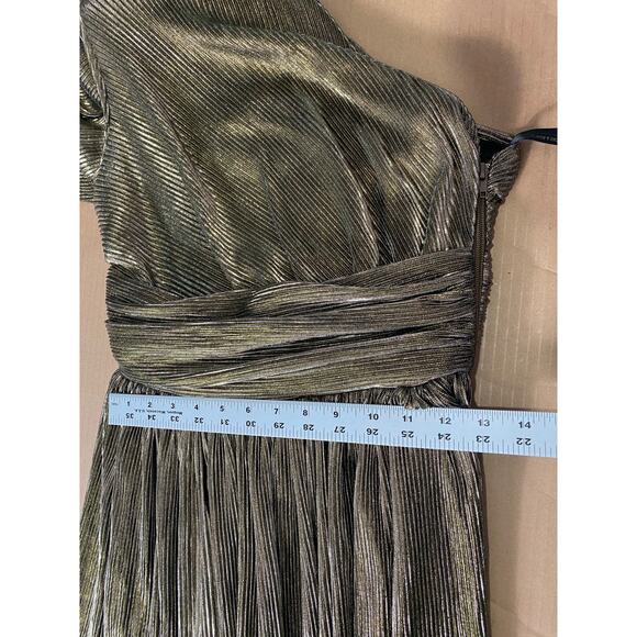 NWT BRONX & BANCO DRESS GOWN GOLD FORMAL EVENING WEDDING MOTHER OF THE BRIDE - Picture 15 of 16